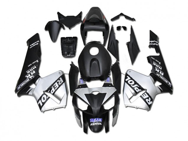 Carénage Moto CBR 600 RR 05-06 - Argent Repsol Noir