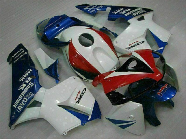 Carénage Moto CBR 600 RR 05-06 - Blanc Bleu