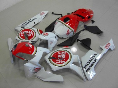 Carénage Moto CBR 600 RR 05-06 - Blanc Nacré Lucky Strike