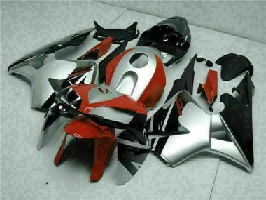 Carénage Moto CBR 600 RR 05-06 - Noir Argent Rouge