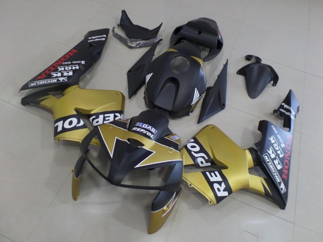 Carénage Moto CBR 600 RR 05-06 - Noir Or Repsol