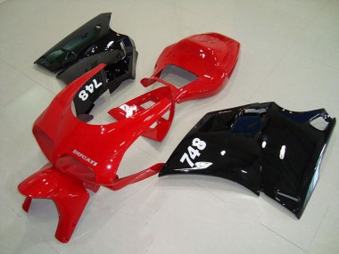 Carénage Moto Ducati 748 916 996 996S 93-05 - Rouge Noir