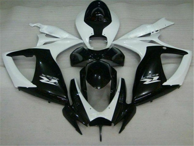 Carénage Moto GSXR 600 / 750 K6 06-07 - Noir Blanc