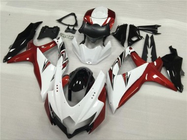 Carénage Moto GSXR 600 / 750 K8 08-10 - Blanc Rouge Noir