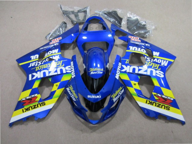 Carénage Moto GSXR 600 K1 K2 K3 01-03 - Bleu Telefunica Movistar