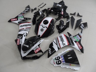 Carénage Moto R1 07-08 - Noir Blanc Décalque Packs