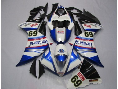 Carénage Moto R1 09-11 - Blanc Bleu Sterilgarda SCALZ 69