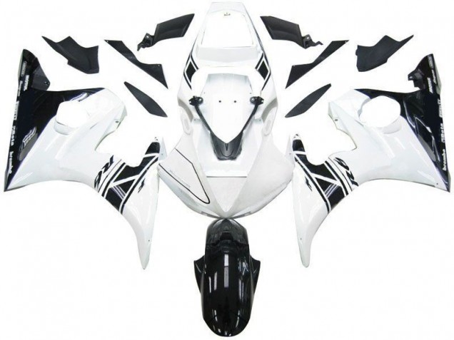 Carénage Moto R6 03-05 - Noir Blanc Tribal