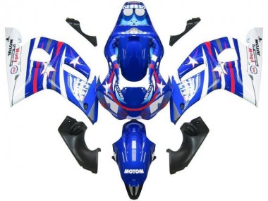 Carénage Moto R6 98-02 - Bleu Blanc Star Fiat