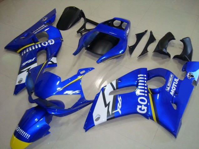 Carénage Moto R6 98-02 - Bleu Go Motul