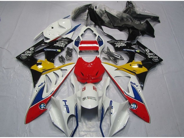 Carénage Moto S1000RR 09-14 - Rouge Blanc Jaune