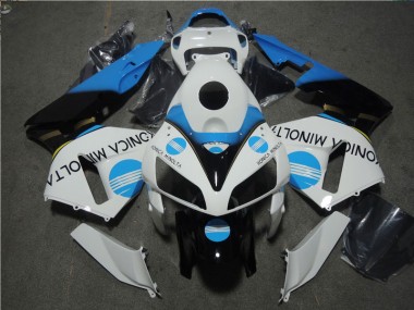 Carénages Moto CBR 600 RR 05-06 - Blanc Bleu Konica Minolta