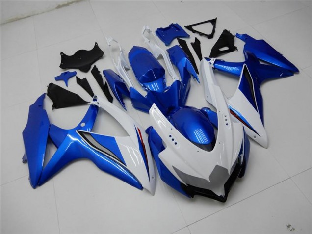 Carénages Moto GSXR 600 / 750 K8 08-10 - Blanc Bleu