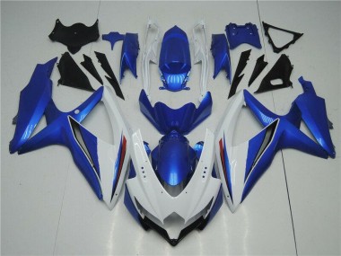 Carénages Moto GSXR 600 / 750 K8 08-10 - Blanc Bleu