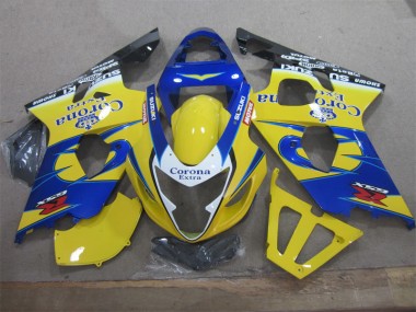 Carénages Moto GSXR 600 K4 04-05 - Jaune Bleu Corona Extra