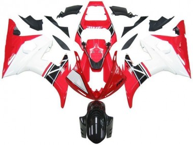 Carénages Moto R6 03-05 - Rouge Blanc Noir