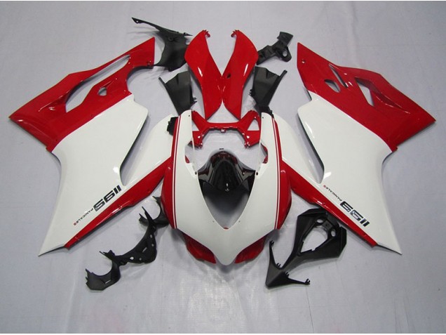 Carrosserie Moto Ducati 1199 11-14 - Blanc Rouge